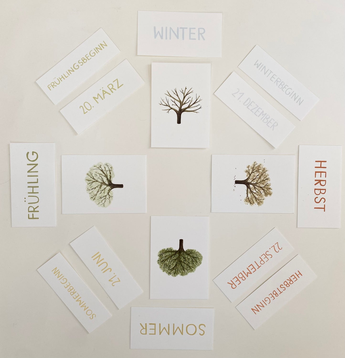 Entstehung der Jahreszeiten Set klein